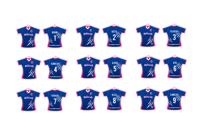 選手別ユニフォームキーホルダー2025-26